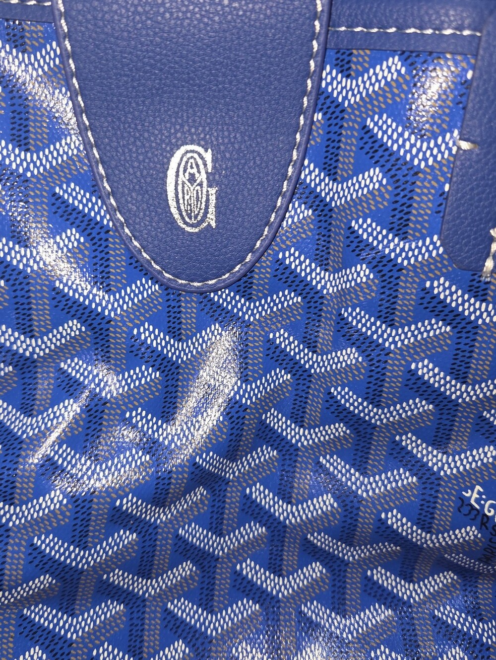 Small Blue Reverse Bag - Picture 7 of 8